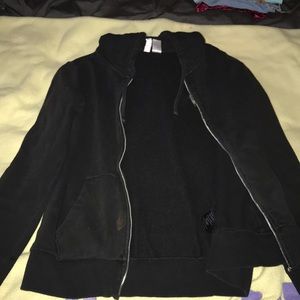 Black zip up jacket